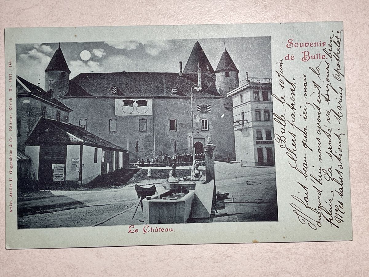 Cartoline postali: Souvenir de Bulle le Chateau – Usato da Strengelbach venduto da Aschatan5