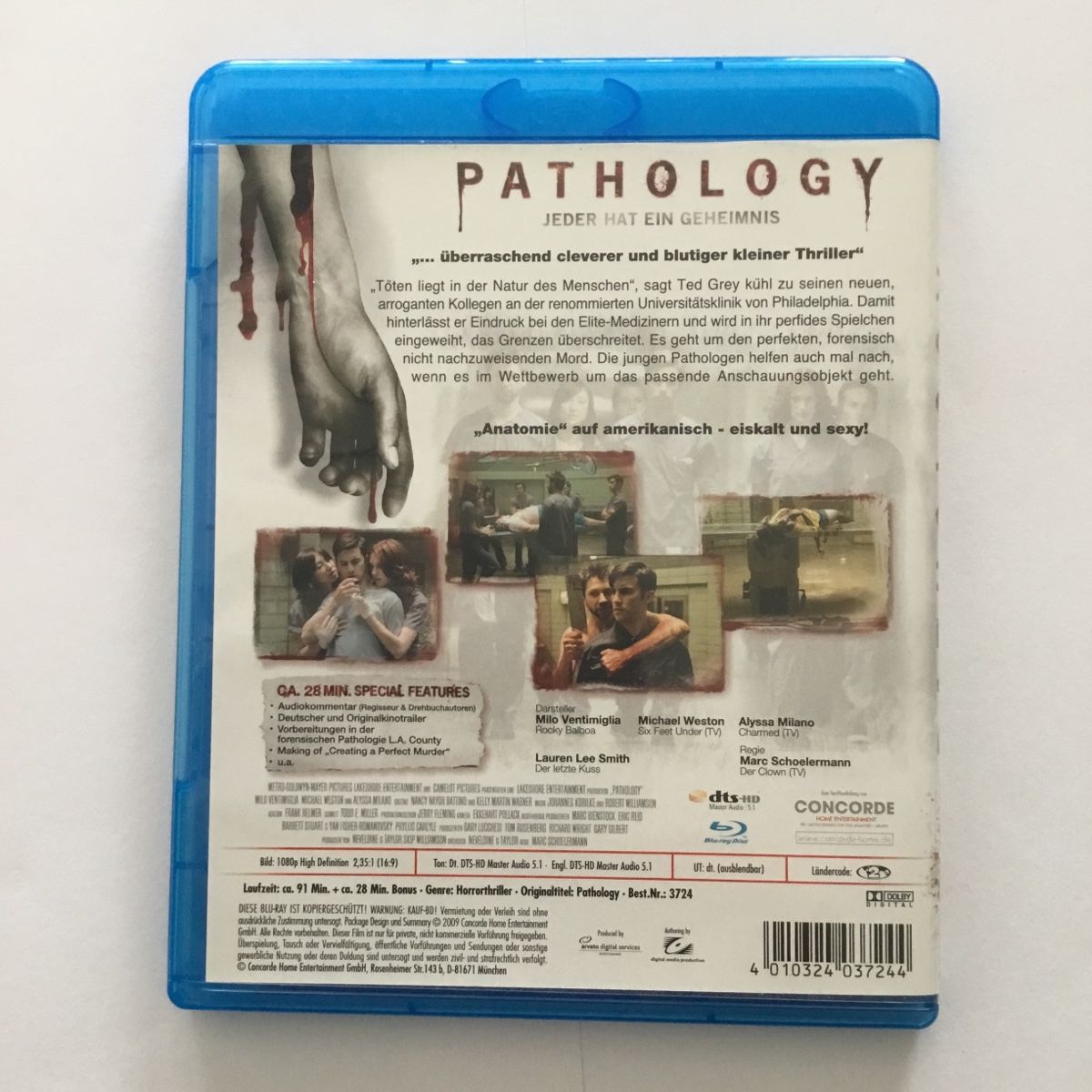 Alle DVDs: Pathology - Blu Ray Neu Wertig  – Neu (gemäss Beschreibung) aus Blauen von berlingo65 1