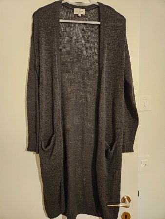 REVIEW Strick Cardigan Grobstrick XS Anthrazit kuschelig ...
