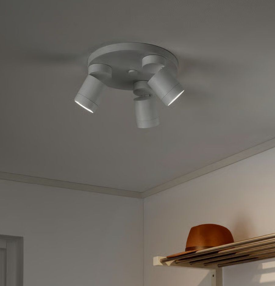 Ikea Lampadari & plafoniere: Plafonnier 3 spots, blanc – Usato da Genève venduto da ana_xb5t 1