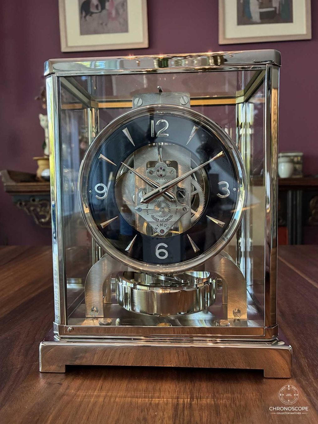 Jaeger-Lecoultre Orologi da terra & Orologi da parete: Jaeger-LeCoultre Atmos Classic nickel-plated, serviced. – Usato da Luzern venduto da ChronoScope6004 4