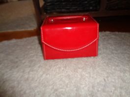 *** rotes Schmuckköfferli *** / viel Platz mit Spiegeli