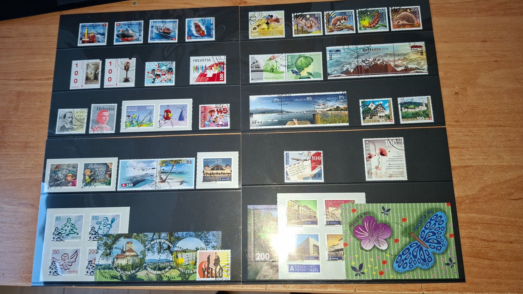 Tous les timbres: M2016- Série complète CH 2016 1er jour – D'occasion à Trélex par Phil_Albert