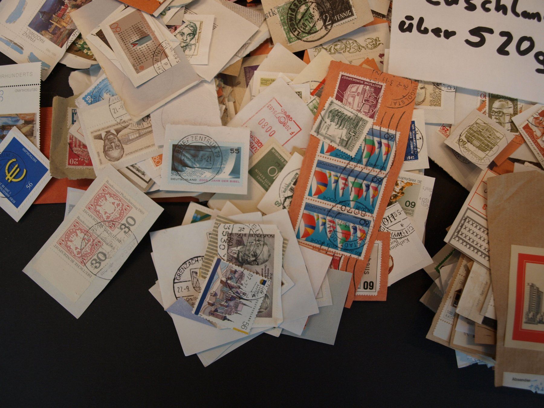 Alle Briefmarken: 520 Gramm  Marken Deutschland  Gebraucht – Gebraucht aus Aarau von Marcele0 2