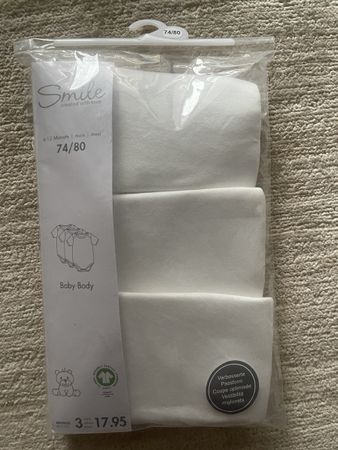 3er Pack Baby Body Gr. 74/80, Neu, Winter Kollektion