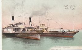 Alte Ansichtskarte Bodensee Dampfer Schiff Schweiz 1907