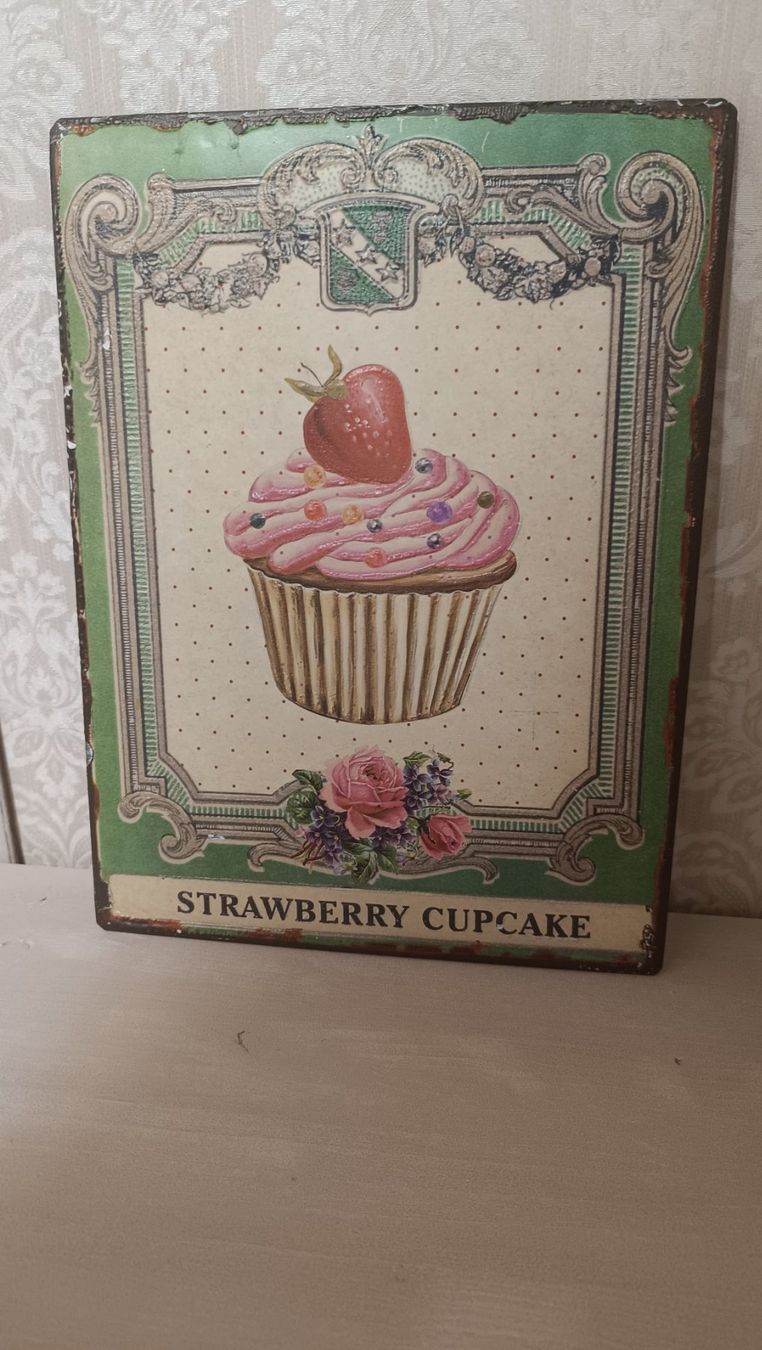 Insegne: Cupcake wanddeko shabby chic – Usato da Zürich venduto da Jul69