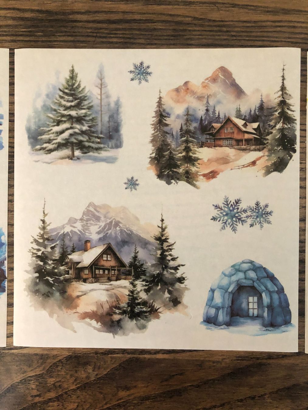 Aufkleber: Sticker Aufkleber Scrapbook Berge Winter Schnee – Neu (gemäss Beschreibung) aus Berg am Irchel von Zweiti_Chance 2