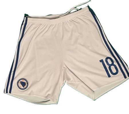 Matchworn Fussball Short Grösse M, Nummer 18, BiH
