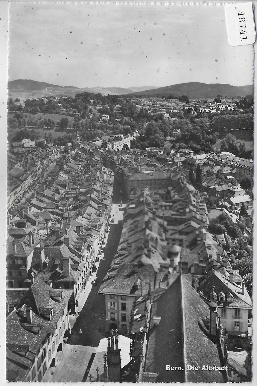Cartoline postali: Bern - Die Altstadt von oben – Usato da Ettingen venduto da Kartenplanet