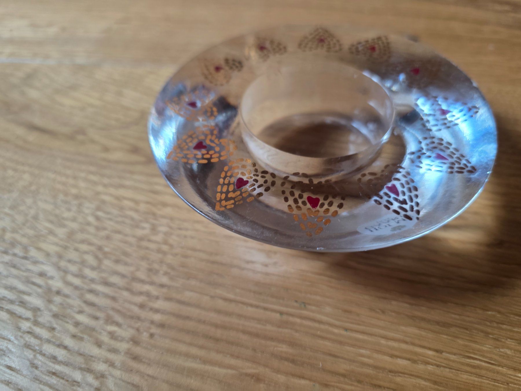 Portacandele: Tee Licht Kerzenständer Glas mit Herz – Usato da Walterswil BE venduto da Lonitti 4