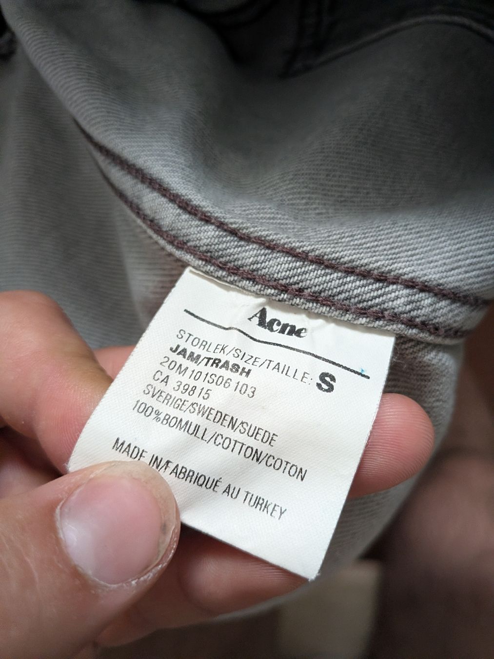 Acne Studios Jacken: Acne Jacke Grau – Gebraucht aus basel von sta.bile 6