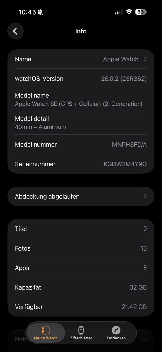 Apple Smartwatch: Apple iWatch SE 2nd Generation 40mm – Gebraucht aus Wetzikon ZH von Chrisii1991 3