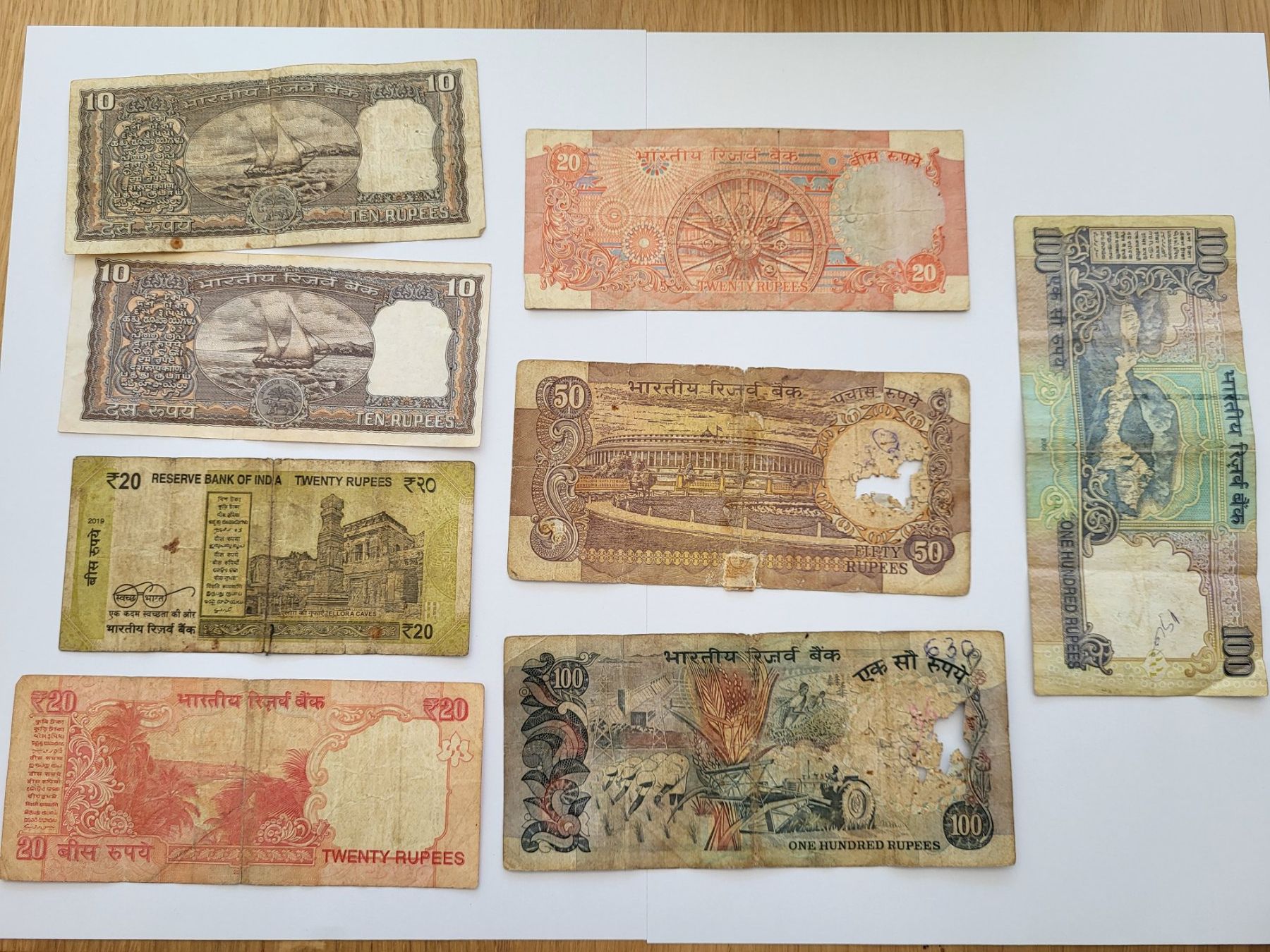 Banconote: Banknoten aus Indien – Usato da Pravidondaz venduto da LVtik 6