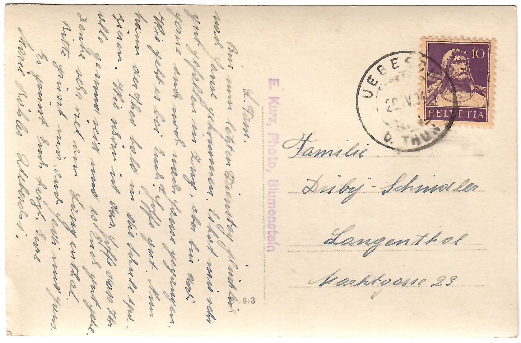 Cartoline postali: Ansichtskarte  'Gruss aus Uebeschi' – Usato da Kerns venduto da etma3 1