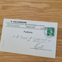 Carte E.Salvisberg Luzern 1916 Locle