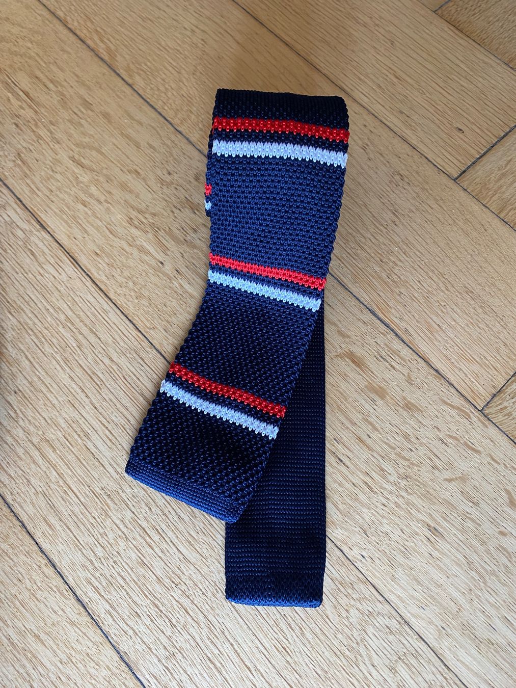 Giacche: Herringbone Blazer inkl. Strickkrawatte, Gr. 48, rot/lachs – Usato da Lausanne venduto da abie01 9