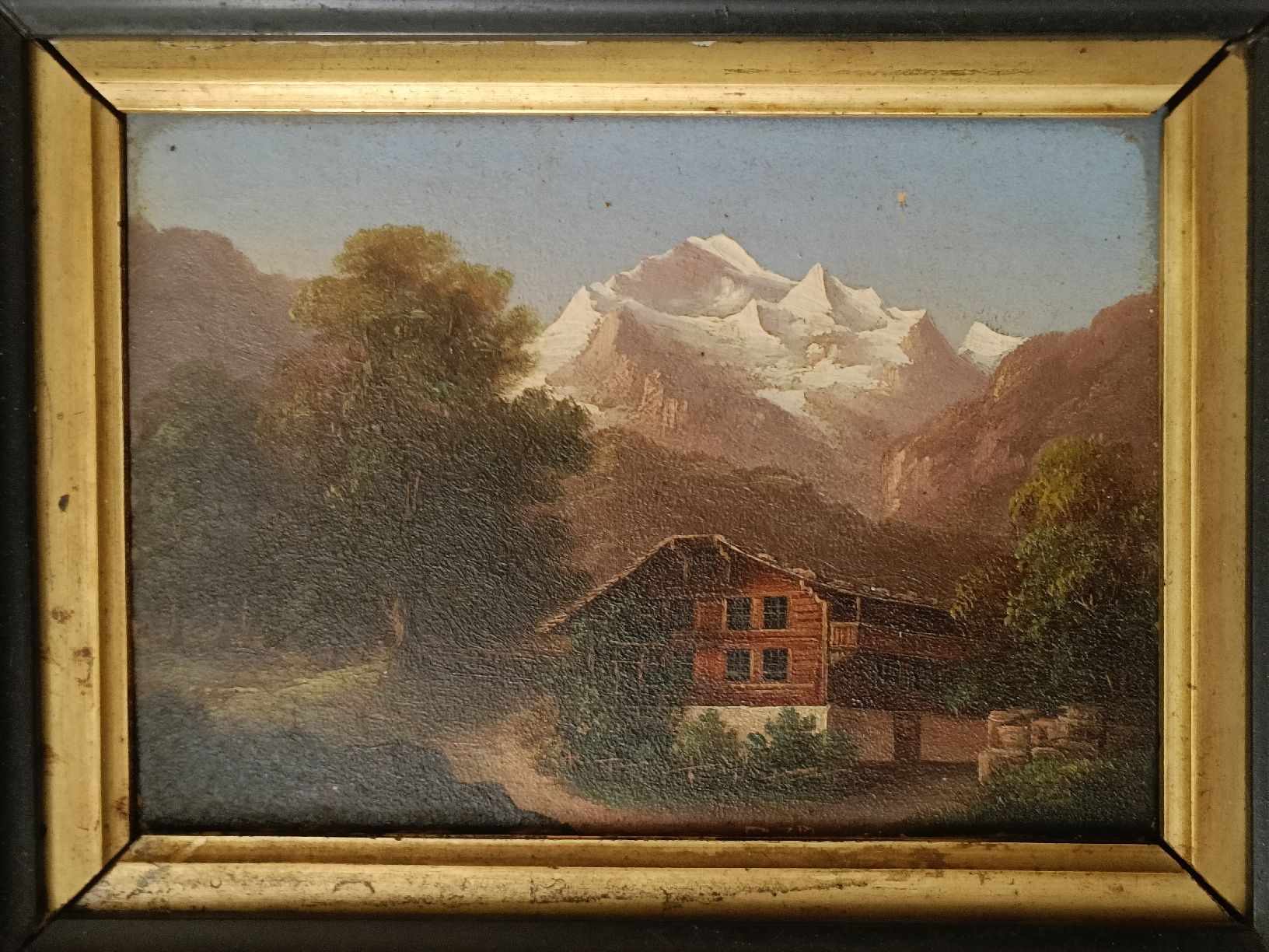 Dipinti: Zwei Klein Gemälde / Berner Oberland original Gerahmt – Usato da Brugg AG venduto da Ente015 3