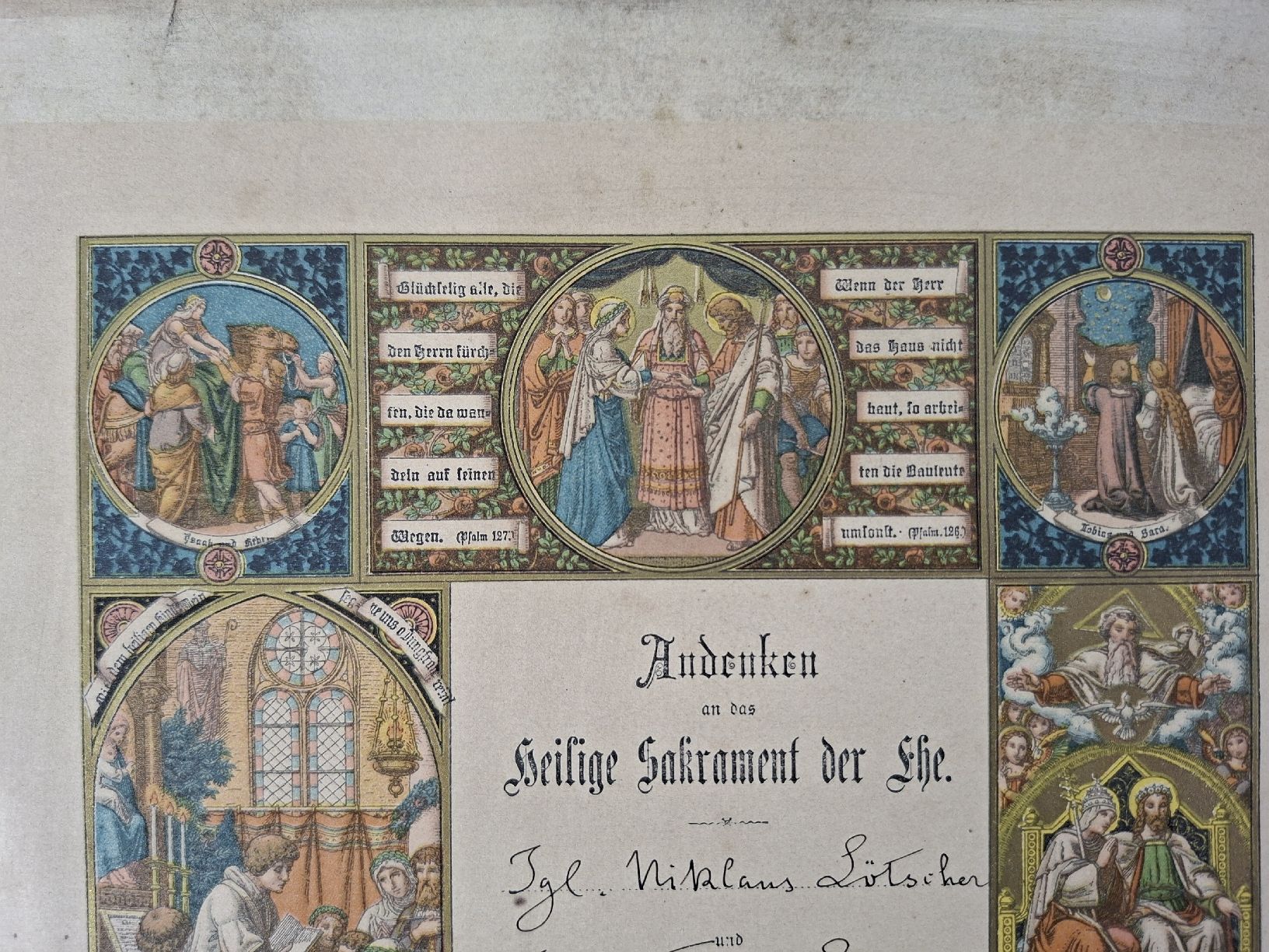 Libri: antikes Dokument, heilige Sakrament der Ehe, Susee 1897 – Usato da Grindelwald venduto da carro5 6