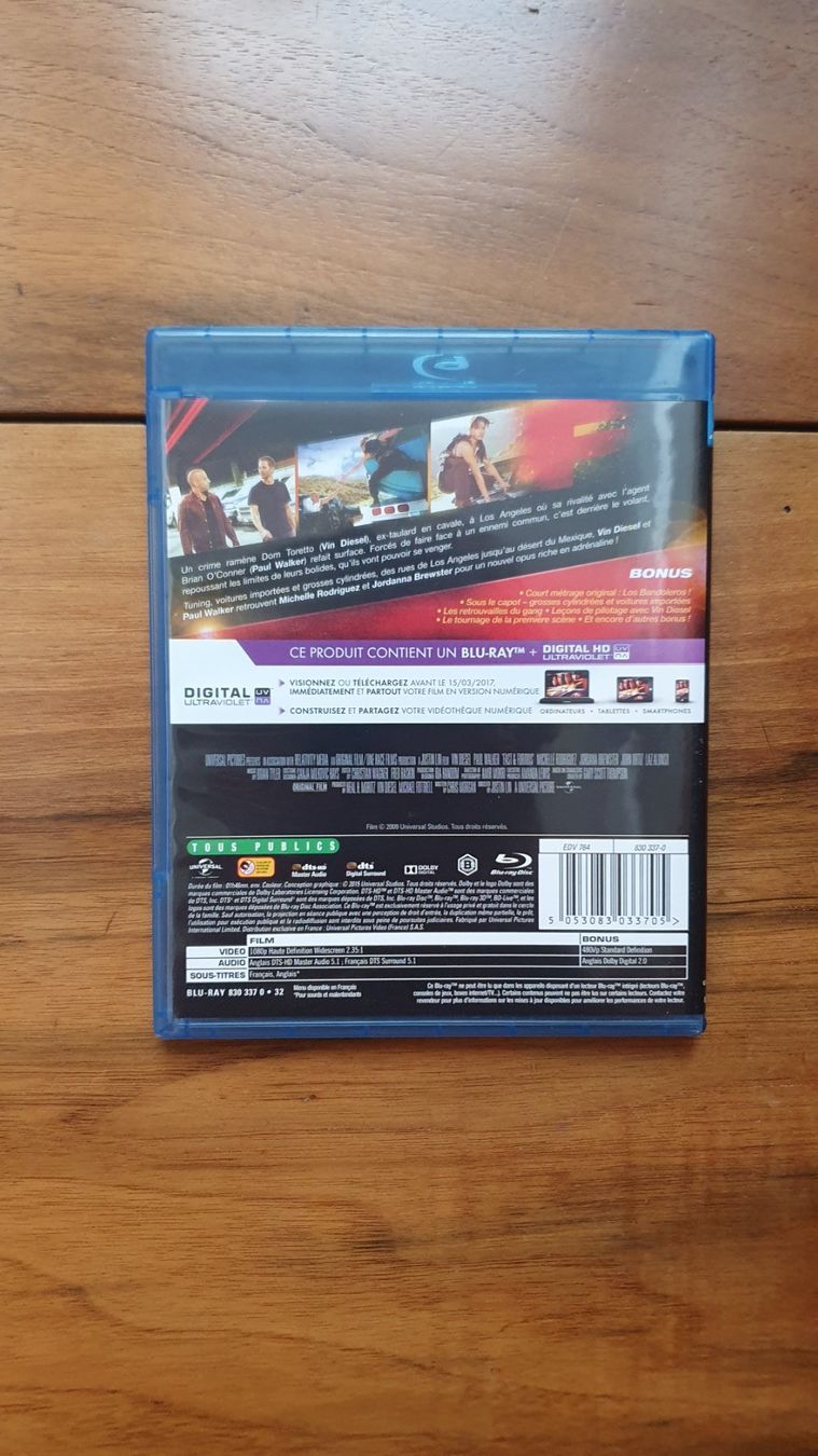 Tutti i DVDs: Fast & Furious 4 - Bluray – Usato da Porrentruy venduto da Ikoss 1