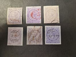6 seltene Kap der Guten Hoffnung Briefmarken ca. 1894