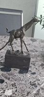 Bronzefigur Giraffe Milo auf Marmorsockel 2,5 kg H26xB20cm