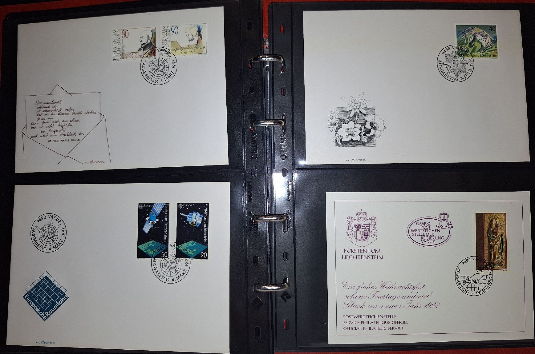 Tutti i francobolli: Div. FDC Liechtenstein  – Usato da Balgach venduto da SIMEON27 3