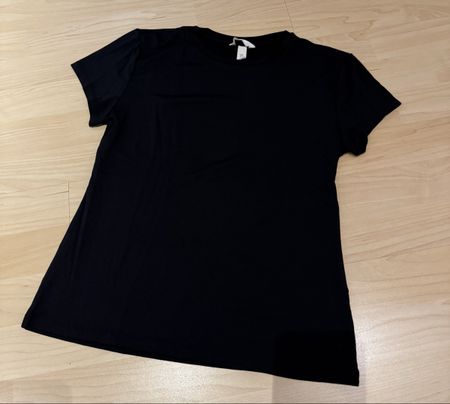 Schwarzes H&M Basic T-Shirt, Grösse M