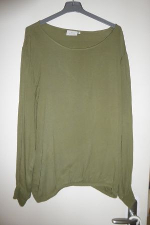 Grüne Langarm Bluse Gr 44 KAFFE
