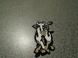 Pin Kuh schwarz/weiss