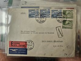 Express Brief nach Madrid 1952 für 3.--