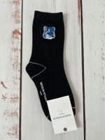Socks  Socken Maison Kitsune with embroidered patch fox logo