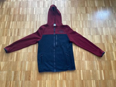 Kapuzenjacke von C&A, rot dunkelblau, Grösse M