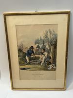 Altkolorierte Lithographie Regimentsarzt K. u. K.   B04#