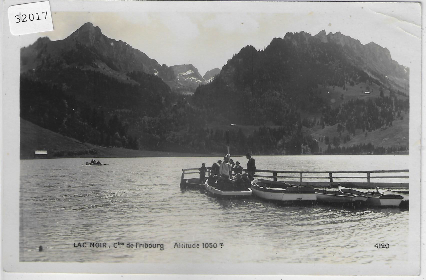 Ansichtskarten: Lac Noir - Schwarzsee - mit Boote – Gebraucht aus Ettingen von Kartenplanet