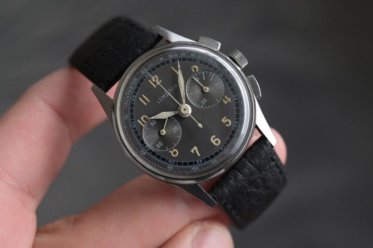 Lemania Orologi: Lemania chronograph, cal. CH27, galvanic dial – Usato da Eschert venduto da Watchlegend 6