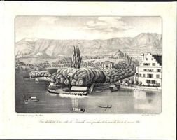 Zürich Platzspitz seltene Lithographie von Anna Kuhn