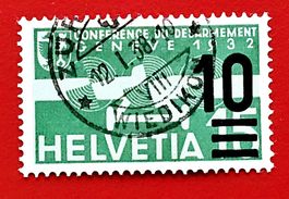 FLUGPOST AUSHILFSAUSGABE 20 VOLLSTEMPEL ZÜRICH WIEDIKON 1938
