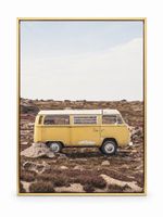 Quadro decorativo van Volkswagen cornice oro come nuovo
