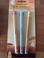 Legami Radierbare Gel-Stifte Wild Savannah 3er Set 