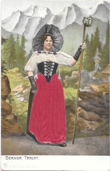 Cartes postales: Berner Tracht mit Stoffkleid – D'occasion à Olten par clotaldi