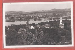 Maur - Blick auf Uster mit Greifensee - Fotokarte ca. 1940