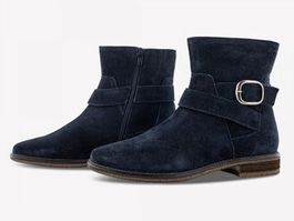 Sioux Damen Stiefelette Hoara Boot Wildleder dunkelblau Gr 5