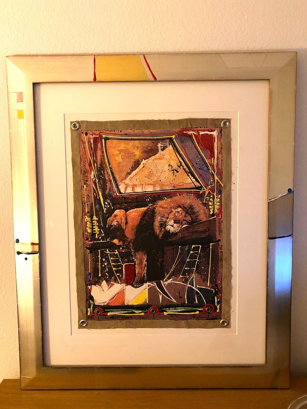 Poster & Bilder: Schlafender Löwe mit Clown - Renmann – Neu (gemäss Beschreibung) aus Solothurn von ilook87