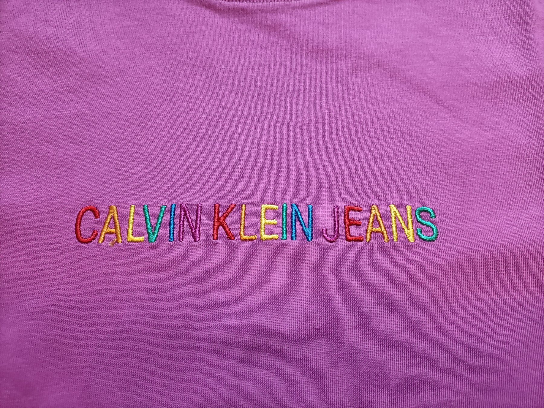 Calvin Klein T-shirt: Calvin Klein T-Shirt, Large, dunkelrosa – Usato da Rotkreuz venduto da Dima8 2
