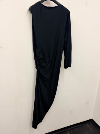 Rick Owens -  Black  - Arm Draped Toga Asymmetric -  Cotton