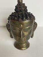 Buddha Kopf Messing  oder Bronze antik asiatisch guter Zusta