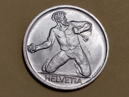 Schweiz Gedenkmünze 5 Franken 1944 Silber