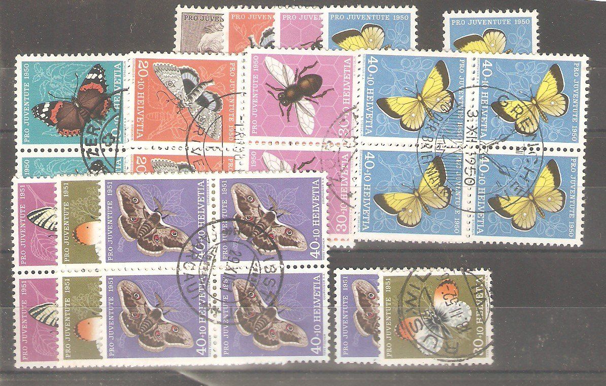 Tous les timbres: PJ Los 1950 - 1951 B/4 usw. – D'occasion à Lausanne par Whorvath
