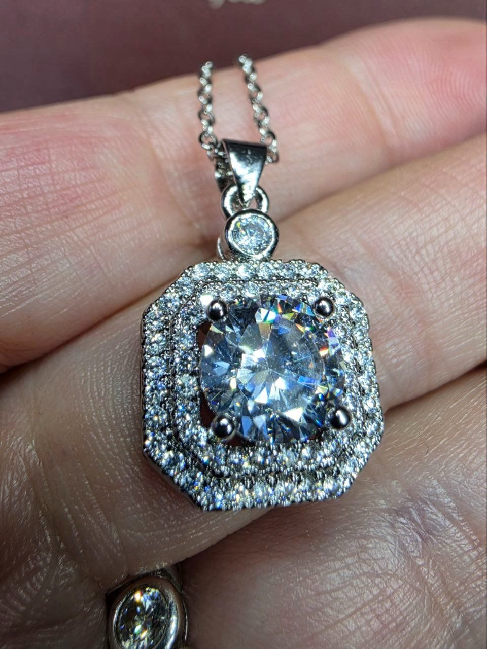 Catenine: Collier argent avec zircons – Nuovo e nell'imballaggio originale da Reconvilier venduto da Tsma67 1